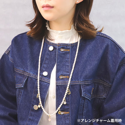 レシピNo.KR0693　クリスタルパールのネック＆ピアス2種とアレンジチャーム