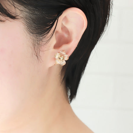 レシピNo.KR0753　チェコクリスタルレインのイヤーアクセサリー4種