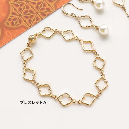 レシピNo.KR0783　モロッカンモチーフのアクセサリー4種