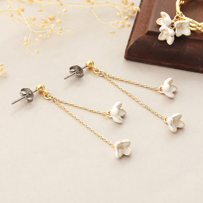 レシピNo.KR0871　チャームギンモクセイのリング＆ピアス