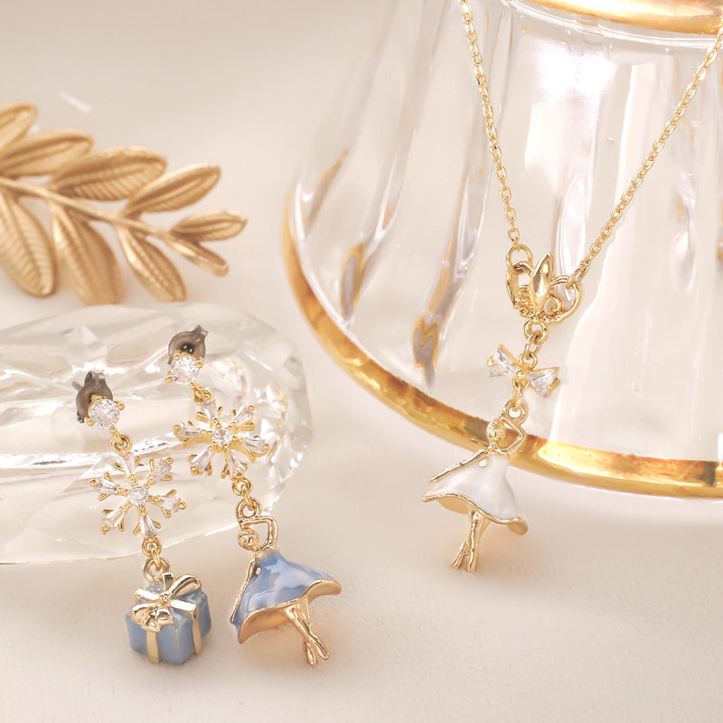 Recipe No.KR0876 Ballerina and petit bijoue neck &amp; earrings