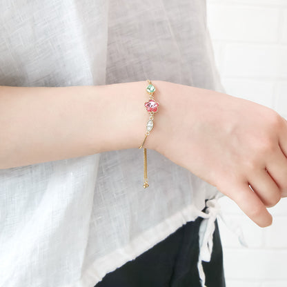 レシピNo.KR0973　貴和クリスタル＃4744のアクセサリー2種