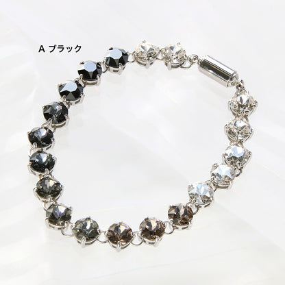 レシピNo.KR0992　貴和クリスタルのビジューレーンブレスレット2種