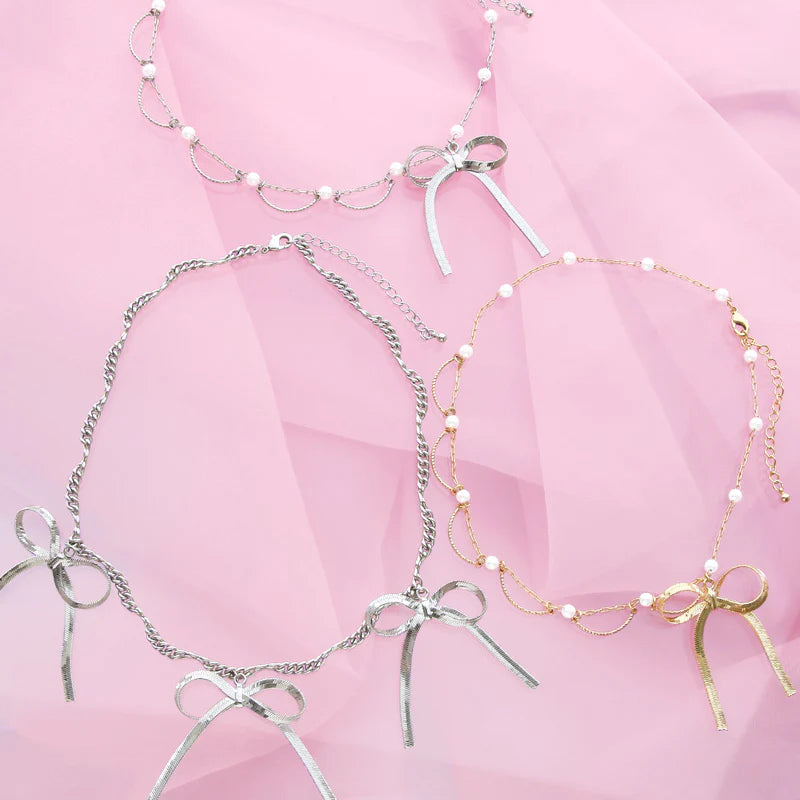 Swing parts chain ribbon 1 gold