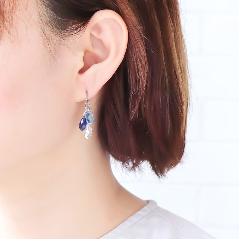 レシピNo.KR1194　貴和クリスタルのシャララアクセサリー2種(KR0995)