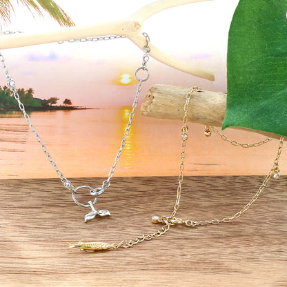 Recipe No. KR1214: 2 types of marine motif anklets
