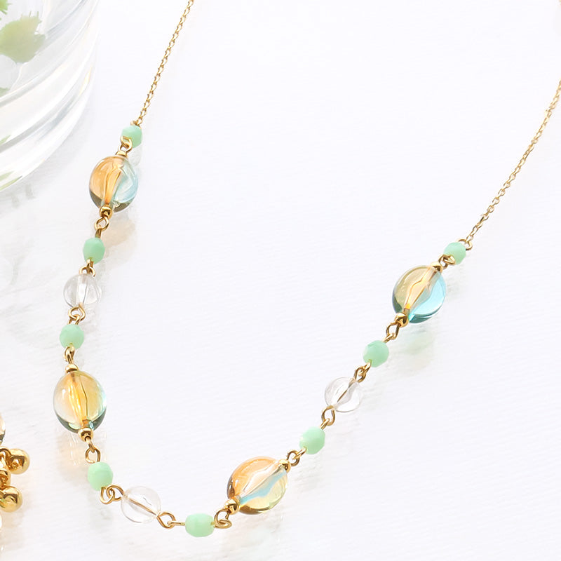 Recipe No.KR1338 Acrylic jujube bead metal mix accessories 3 types