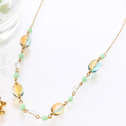 Recipe No.KR1338 Acrylic jujube bead metal mix accessories 3 types