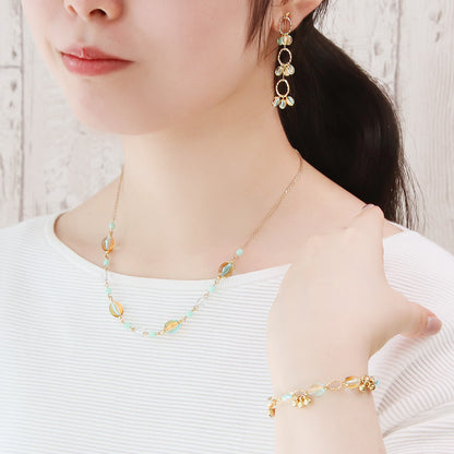 Recipe No.KR1338 Acrylic jujube bead metal mix accessories 3 types