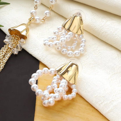 Recipe No.KR1365 Modern style neck and earrings for urban dance