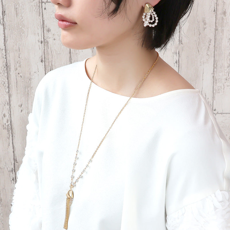 Recipe No.KR1365 Modern style neck and earrings for urban dance