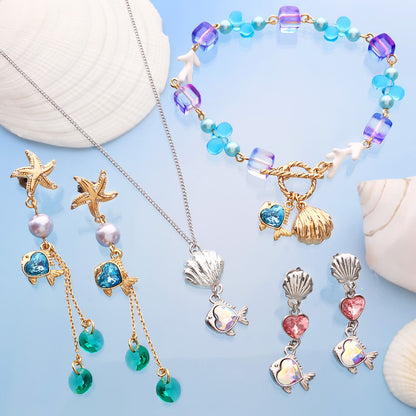レシピNo.KR1371　チャームフィッシュのアクセサリー4種