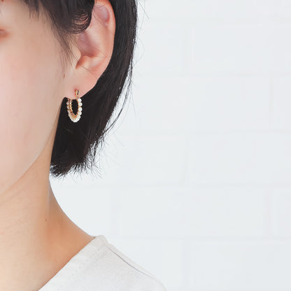 レシピNo.KR1377　天然石のワイヤーワークアクセサリー3種