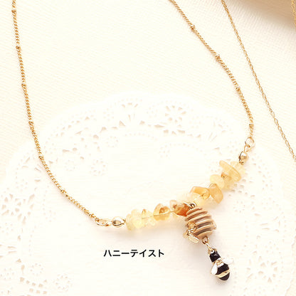 Recipe No.KR1406 3 types of tea &amp; coffee charm necklaces