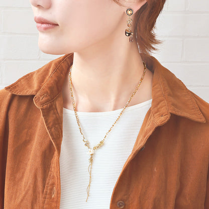 Recipe No.KR1406 3 types of tea &amp; coffee charm necklaces
