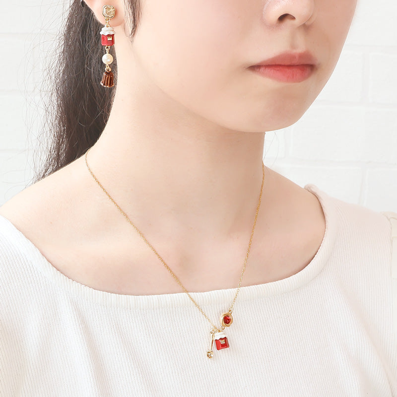 Recipe No.KR1406 3 types of tea &amp; coffee charm necklaces