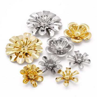 Metal Flower No.3 Rhodium Color