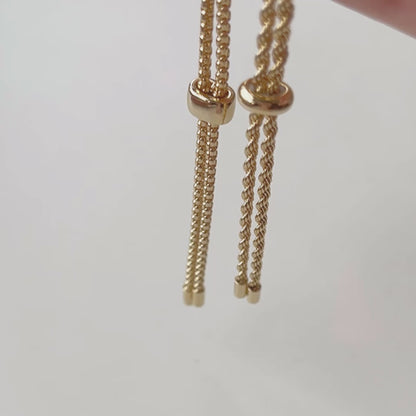 Chain necklace with slide parts No.1 gold