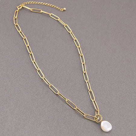 Gold chain necklace K