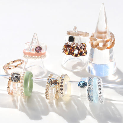 リング台 樹脂 石座用 No.1　クリア