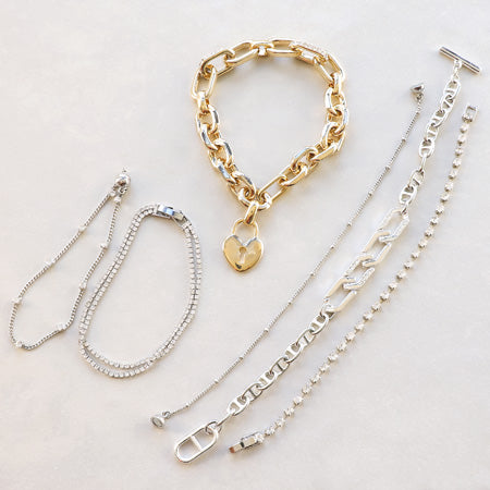 Chain bracelet continuous claw No.1 Gold