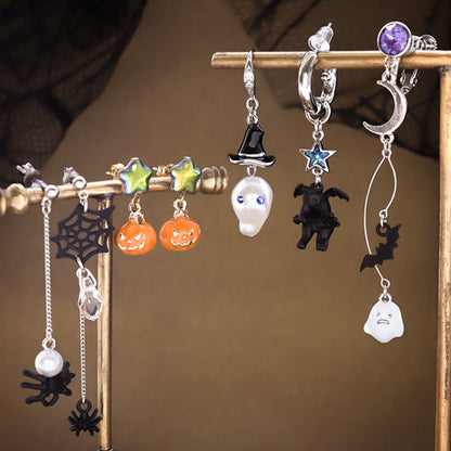 Charm devil cat rhodium color