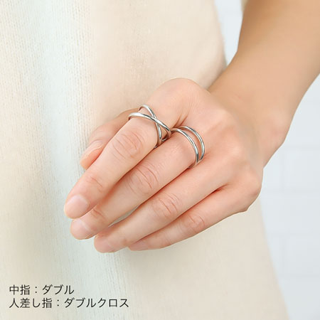 Ring stand (ear cuff) double gold