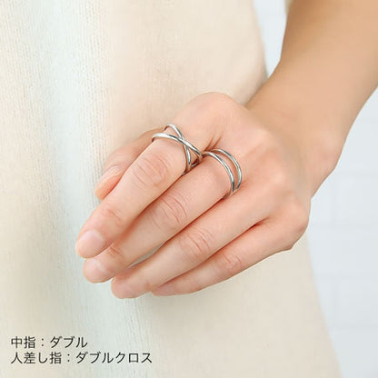 Ring stand (ear cuff) double gold