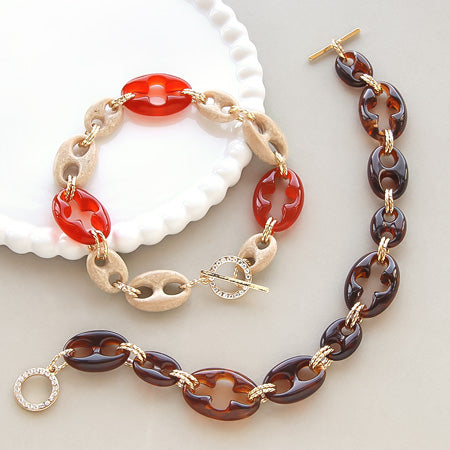 Acrylic made in Germany Oval 2-hole Crystal [Outlet]