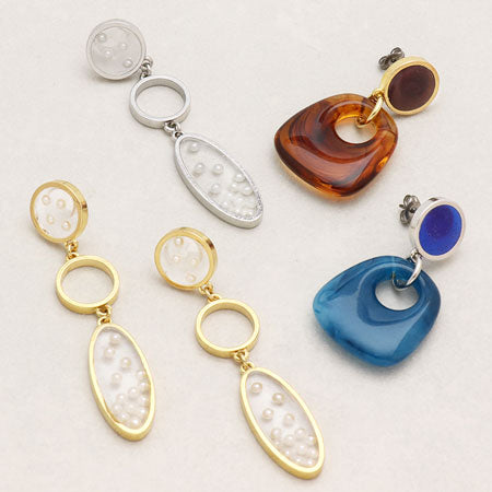 Resin frame round 1 ring gold