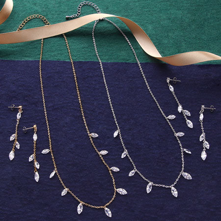 Cubic zirconia marquise 2 holes