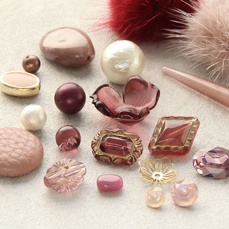 アクリル ドイツ製 花19　クリアプラム