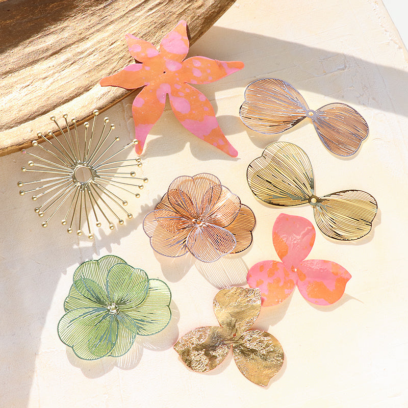 Spanish parts Double Petal Metallic Gold