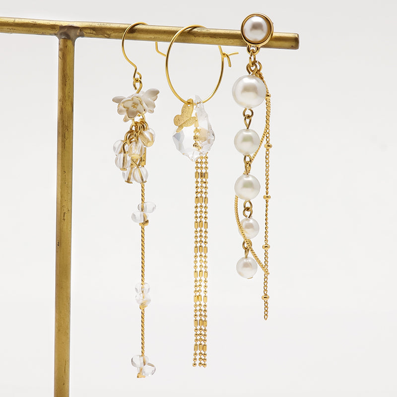 Swing parts design beads triple crystal/G