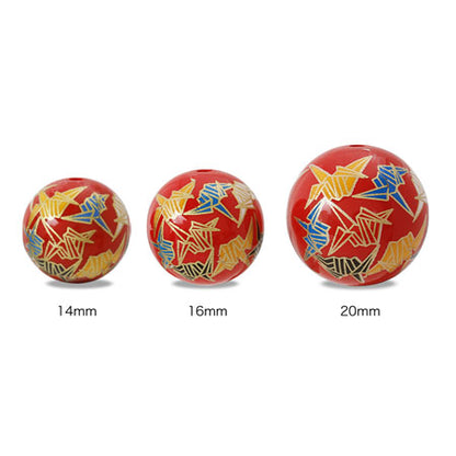 Transfer beads crane red