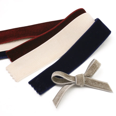 両面ベルベットリボン SIC-109　No.74(ブラウン)